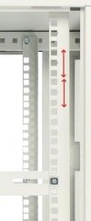 Extralink Szafka wisząca rack 9U 600x600 szara metalowe drzwi
