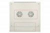 Extralink Szafka wisząca rack 12U 600x600 szara dwusekcyjna