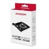 AXAGON RHD-P25 Ramka metalowa do montażu 2x 2.5 HDD w pozycji 3.5 lub pozycji PCI Czarna