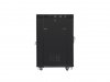 Lanberg Szafa stojąca 19 cali 22U 600x800 drzwi szklane LCD (flat pack) v2 czarna