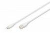 Digitus Kabel zasilający silikonowy USB-C - USB-C, USB 2.0 60W, 2m Biały
