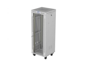 Lanberg Szafa instalacyjna rack stojąca 19 32U 600x600 szara drzwi     perforowane LCD ( Flat pack)