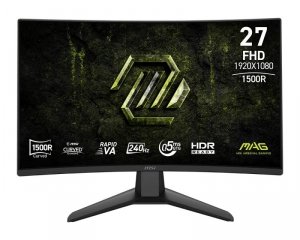 MSI Monitor MAG 274CF X24  27cali/LED/FHD/CURVE/240Hz/Black