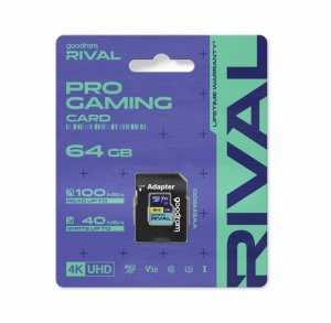 GOODRAM Karta pamięci microSD 64GB Rival UHS-I V30 U3 C10 100/70MBs