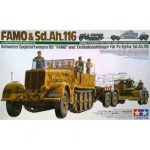 Tamiya Model plastikowy FAMO with Tank Transporter