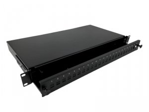 ALANTEC Przełącznica światłowodowa 24xSC simplex 19 1U z płytą czołową oraz akcesoriami montażowymi