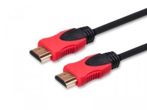 Savio Kabel HDMI (M) v2.0, 3m, miedź, czarny, złote końcówki, ethernet/3D, CL-96