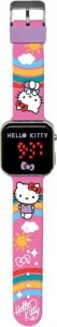 Kids Euroswan Zegarek LED z kalendarzem Hello Kitty