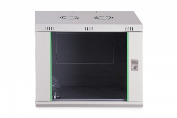 Digitus Szafa sieciowa wisząca Dynamic 19" 9U rack 474x600x450mm, drzwi szyba, szara, niezłożona, 60kg