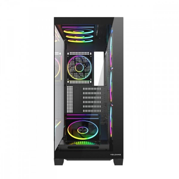 MODECOM Obudowa PC VOLCANO STELLAR PLUS ARGB MIDI 8F Czarna