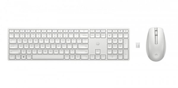HyperX Zestaw klawiatura i mysz 650 bezprzewodowy biały 4R016AA#ABB
