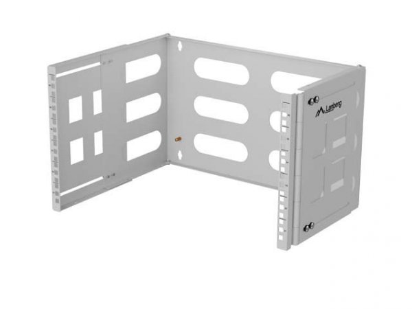 Lanberg Uchwyt ścienny rack 19" 6U 497x400/240 szary