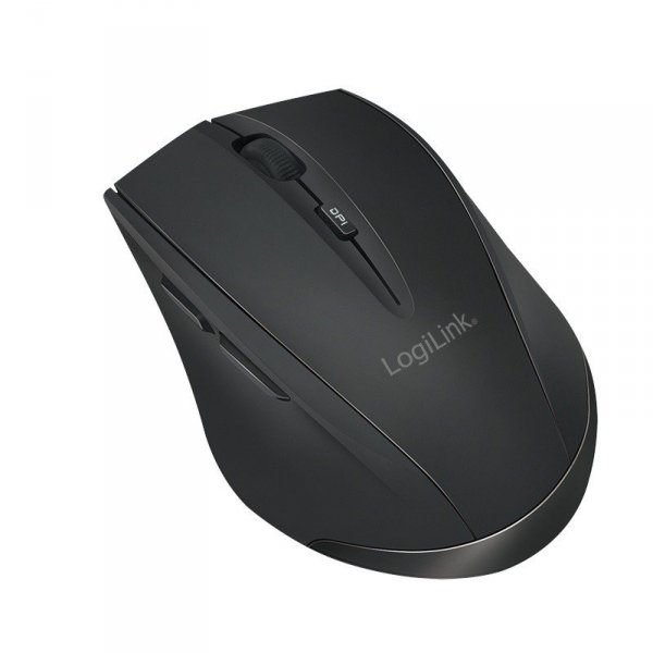 LogiLink Mysz bezprzewodowa BT 5.0,ergonomiczna, czarna