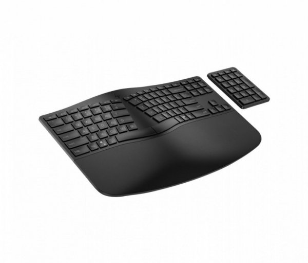 HP Inc. Klawiatura bezprzewodowa 960  Ergonomic czarna - 7E755AA#ABB