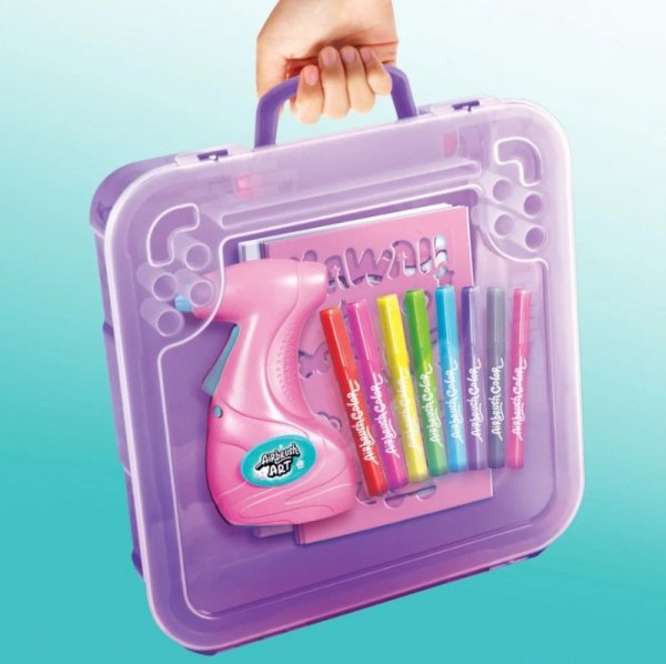 Epee Projekt Art - Walizeczka małej artystki Kawaii - Kreatywny zestaw z elektronicznym aerografem