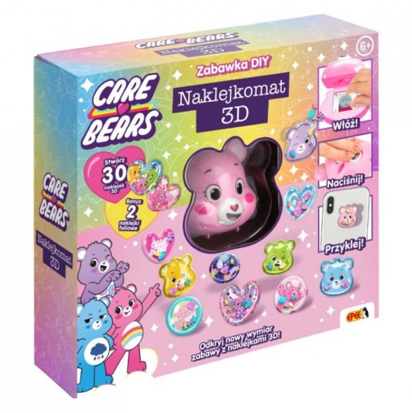 Epee Naklejkomat 3D Care Bears różowy miś