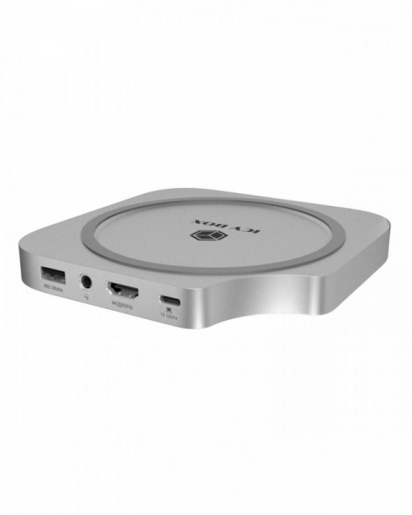 IcyBox Stacja dokująca IB-DK100 Mac Mini M4 7 w 1 z M.2 NVMe Slot