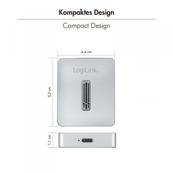 LogiLink Stacja dokująca dla M.2 NVMe, USB 3.2 Gen2