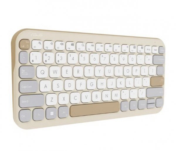 Asus Klawiatura Marshmallow KW100 BT5.0LE/Oat Milk