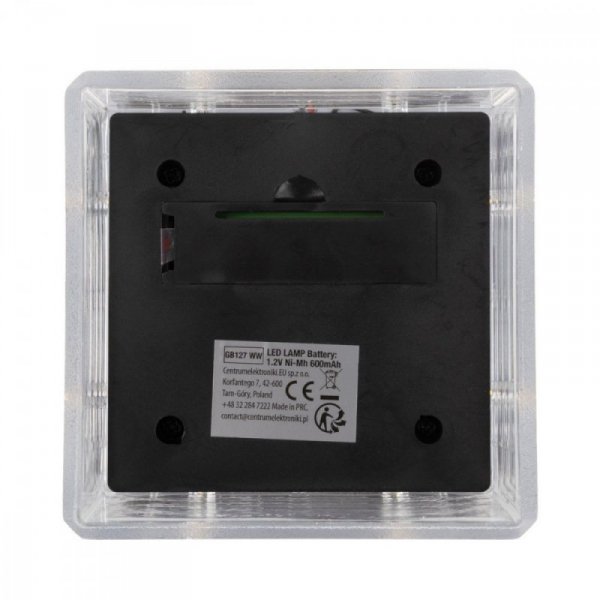 GreenBlue Lampa solarna LED na słupek GB128 WW 100x100 mm 3200K