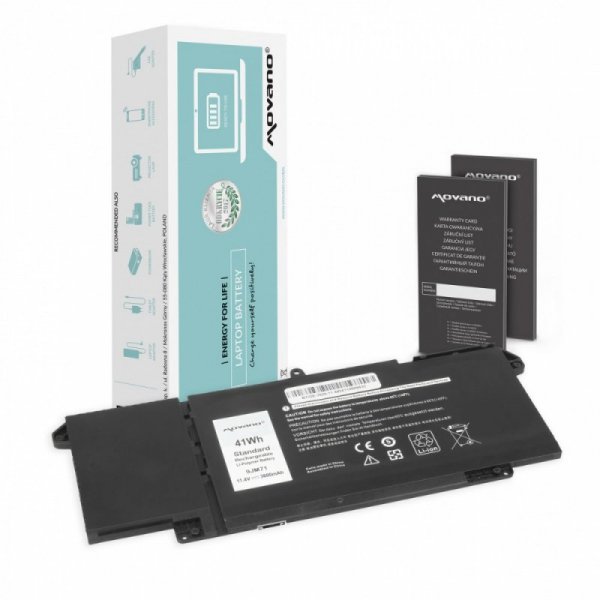 Movano Bateria 9JM71 7FMXV do Dell Latitude 5320 7320 7420 7520 - 3600 mAh (41 Wh)