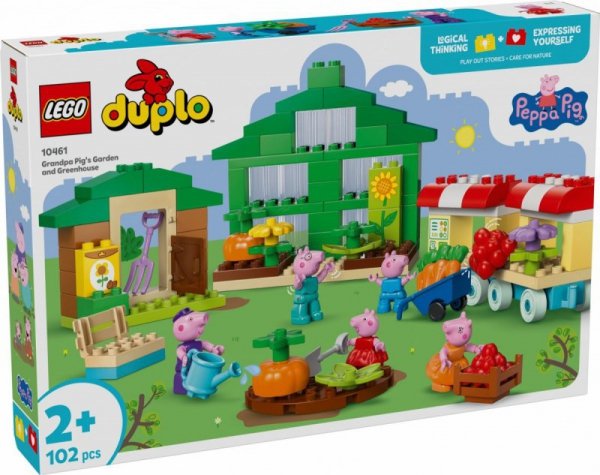 LEGO Klocki DUPLO Peppa Pig 10461 Ogród i szklarnia Dziadka świnki