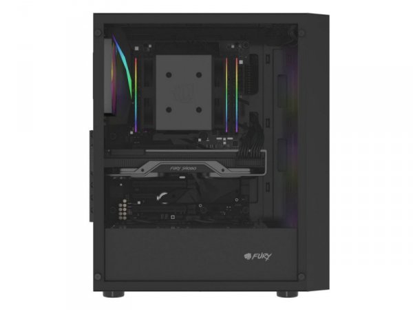 Fury Obudowa Shobo SH8F ARGB Midi tower z oknem czarna