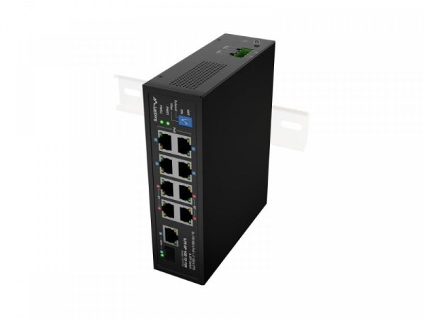 Lanberg Przełącznik Light ILFE-8P-1GE-1S-120 Light Industrial POE 4XBT 4XAT  SFP+ ETH DIN FAST Ethernet
