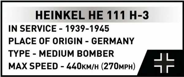 Cobi Klocki Klocki Heinkel HE 111 H-3 788 elementów
