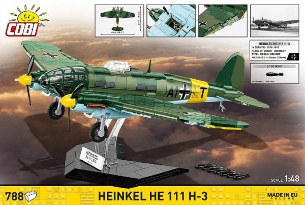 Cobi Klocki Klocki Heinkel HE 111 H-3 788 elementów