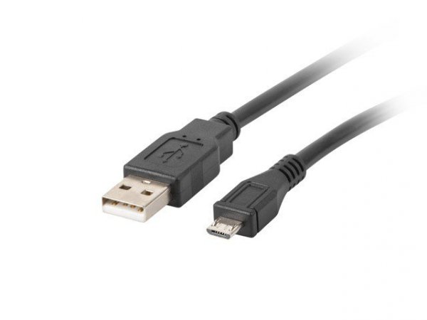 Lanberg Kabel USB 2.0 micro AM-MBM5P 1.8M czarny