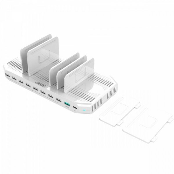Unitek Stacja ładująca 10 x USB 160 W, QC3.0, USB-C, Y-2190