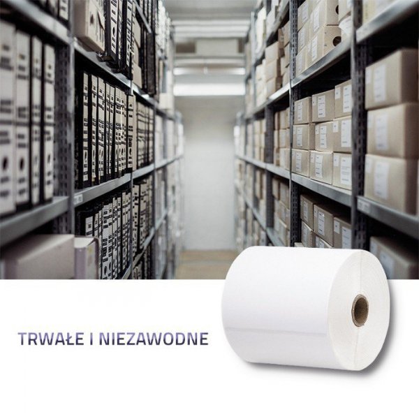 Qoltec Etykiety termiczne | 100 x 150 mm | 350 sztuk