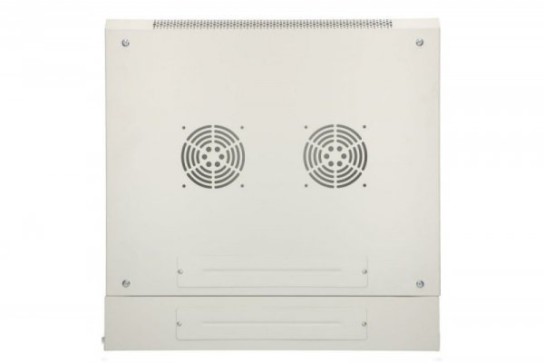Extralink Szafka wisząca rack 12U 600x600 szara dwusekcyjna