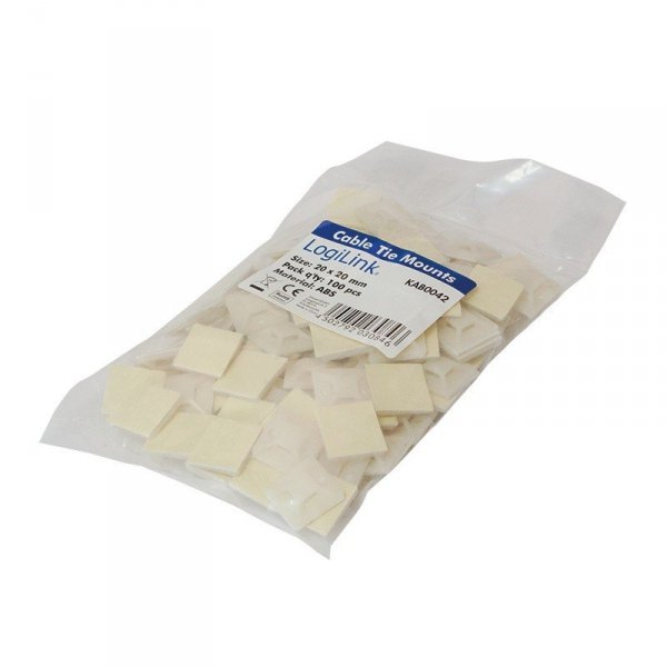 LogiLink Samoprzylepne mocowania do opasek kablowych