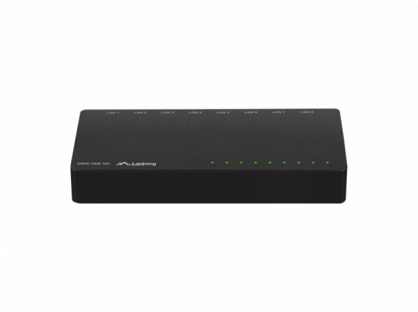 Lanberg Swich DSP2-1008-12V 8X 1GB/S DES. DSP2-1008-12V