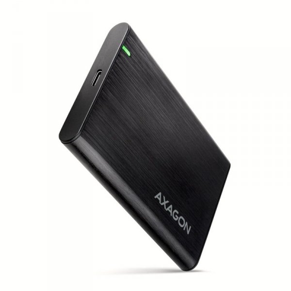 AXAGON EE25-A6C Bezśrubowa aluminiowa obudowa zewnętrzna USB-C 3.2 Gen 1 - SATA 6G dla 2.5&quot; SSD/HDD