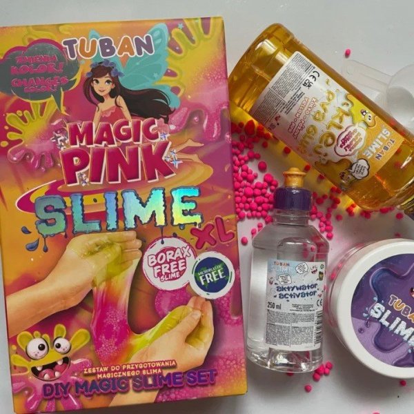 TUBAN Zestaw Slime DIY Magic pink XL