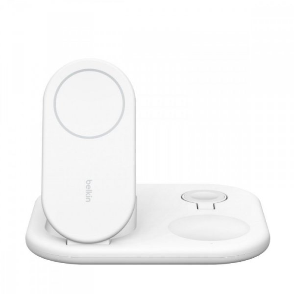 Belkin Magnetyczna podstawka ładująca BOOSTCHARGE 3w1 Qi2 15W biała składana