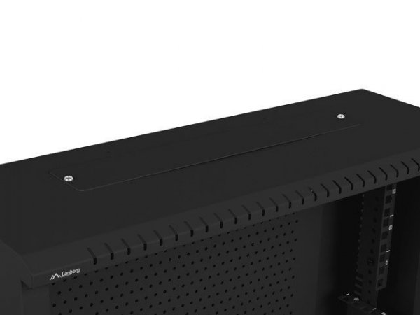 Lanberg Szafa instalacyjna rack wisząca 19 cali 6U+3U 540x200 niskoprofilowa (złożona) czarna