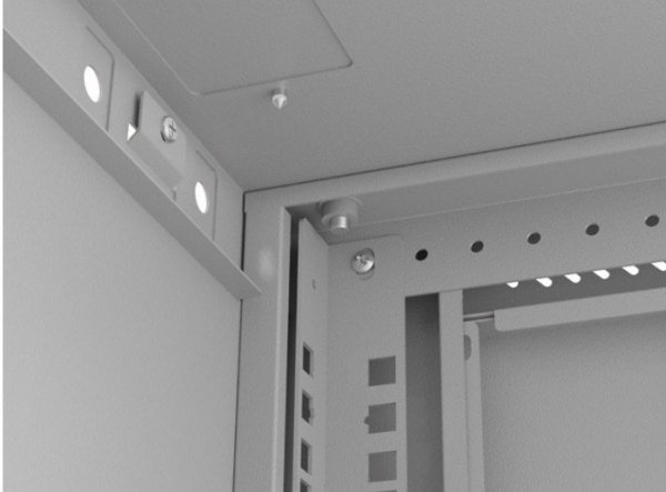 Lanberg Szafa instalacyjna rack wisząca 19&quot; 6U 540x350 szara drzwi przeszklone ( flat pack)