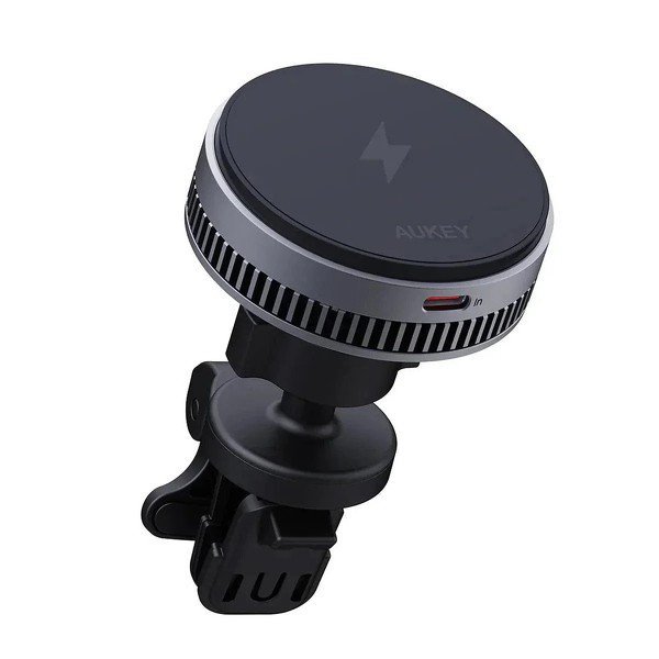 AUKEY HD-MC13A Qi2 15W 3A chłodząca ładowarka bezprzewodowa samochodowa
