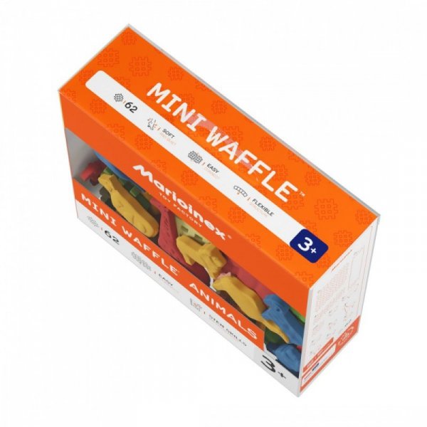Marioinex Klocki Mini Waffle - Zwierzęta 62 elementy