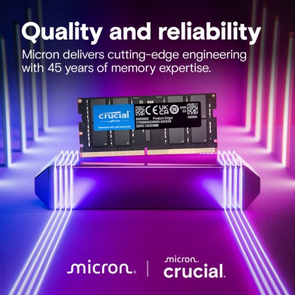 Crucial Pamięć do notebooka DDR5 CSODIMM 32GB (1*32GB)/6400 CL52
