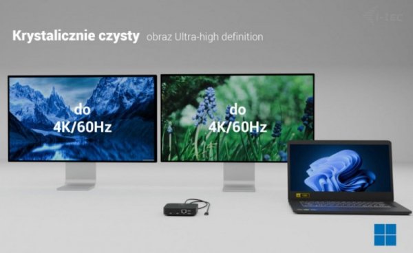 i-tec Stacja dokująca USB-C Dual HDMI Power Delivery 100W