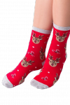 Steven 136-056 červené Dámské ponožky