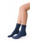 Steven 110 melanžově tmavě modré froté Dámské ponožky
