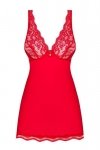 Obsessive Luvae babydoll červená Košilka