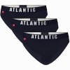 Atlantic 094 3-pak tmavě modré Pánské slipy