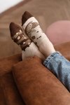 More Cocoa 005-022 světle béžové Dámské kotníkové ponožky